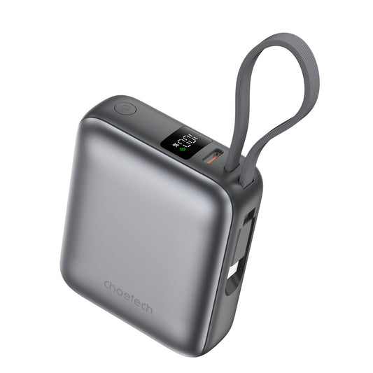 Power Bank Choetech 10000mAh 35W Mini Cargador Rápido USB-C Gris