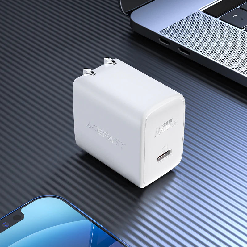 Cargador Pared PD Acefast Color Blanco 20W USB-C