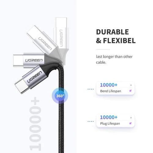 Cable Ugreen USB-C a USB-C (1Mt)