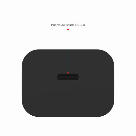 Cargador de Pared mophie con puerto USB-C PD de 20W para celulares y tabletas - Negro