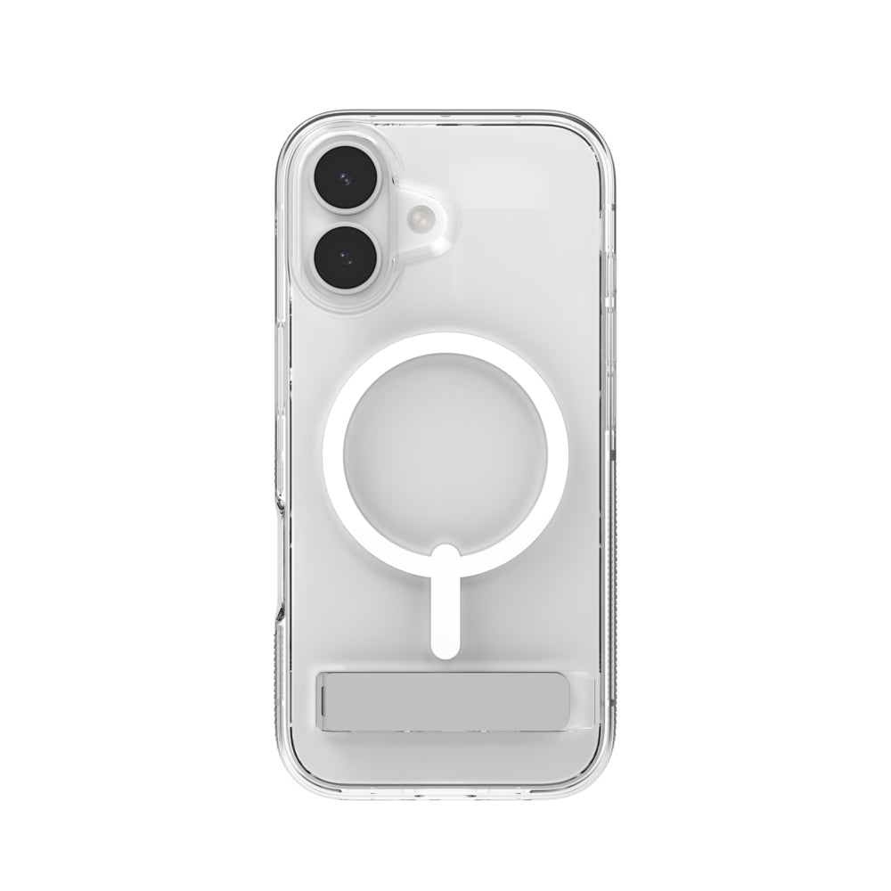 Case ZAGG Crystal Palace Snap iPhone 17 con MagSafe y Sporte Trasero - Transparente