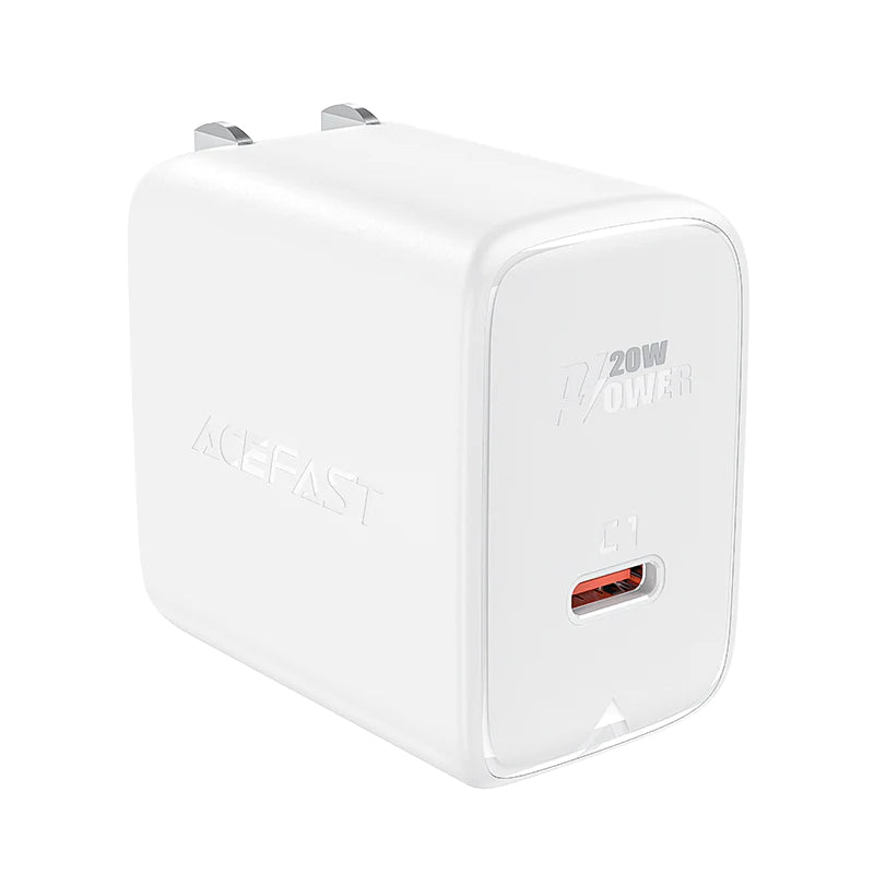 Cargador Pared PD Acefast Color Blanco 20W USB-C