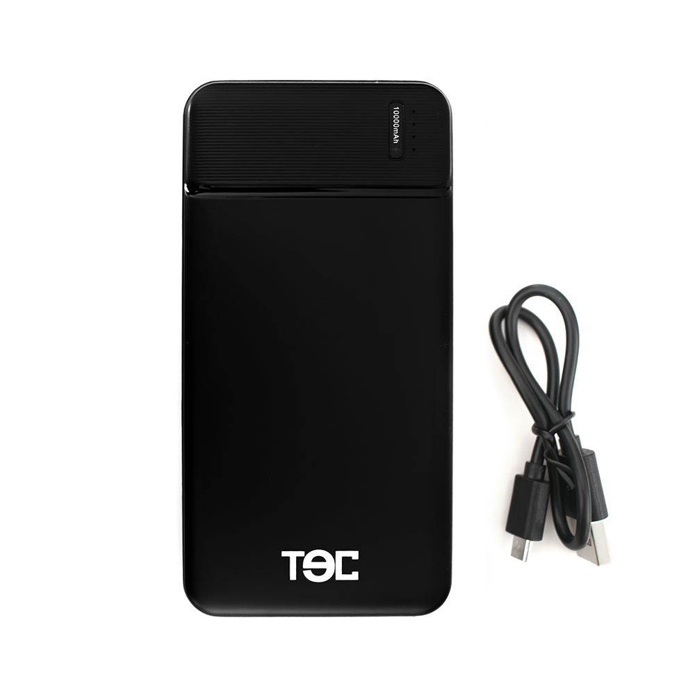 Powerbank PD de 10,000 mAh TECPOWER X10 Negro (2 USB-A y USB-C)