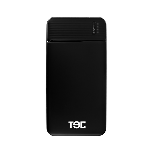 Powerbank PD de 10,000 mAh TECPOWER X10 Negro (2 USB-A y USB-C)