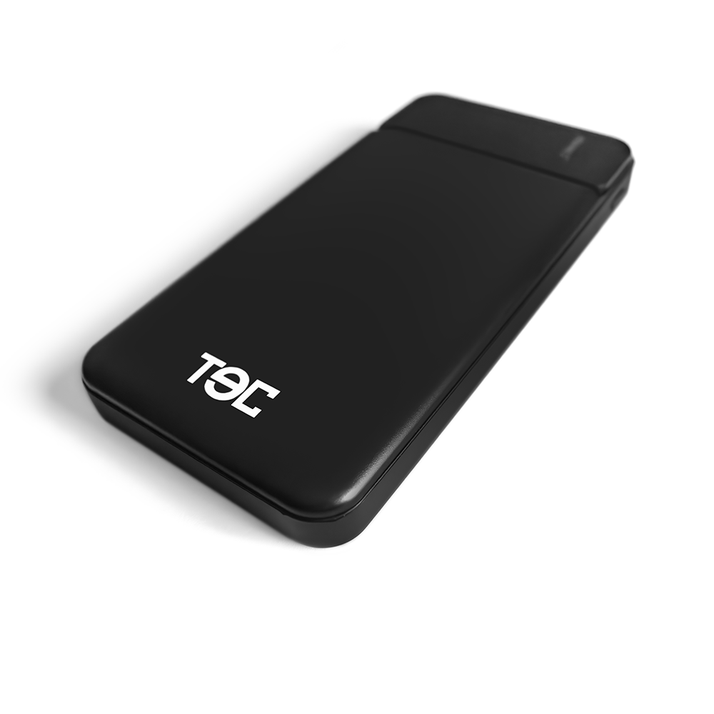 Powerbank PD de 10,000 mAh TECPOWER X10 Negro (2 USB-A y USB-C)