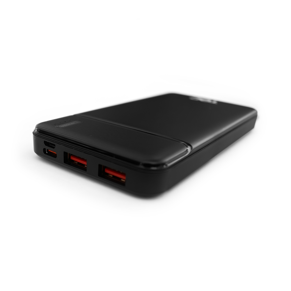 Powerbank PD de 10,000 mAh TECPOWER X10 Negro (2 USB-A y USB-C)