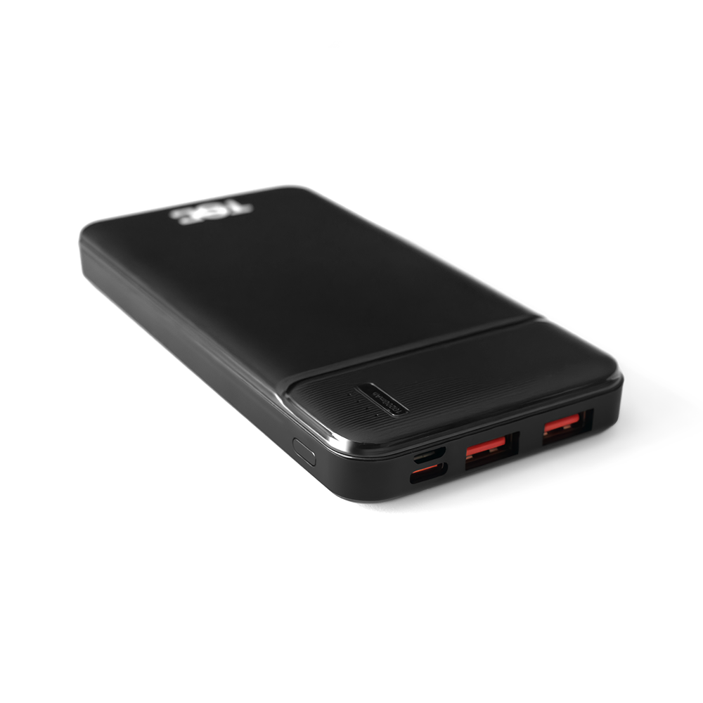 Powerbank PD de 10,000 mAh TECPOWER X10 Negro (2 USB-A y USB-C)