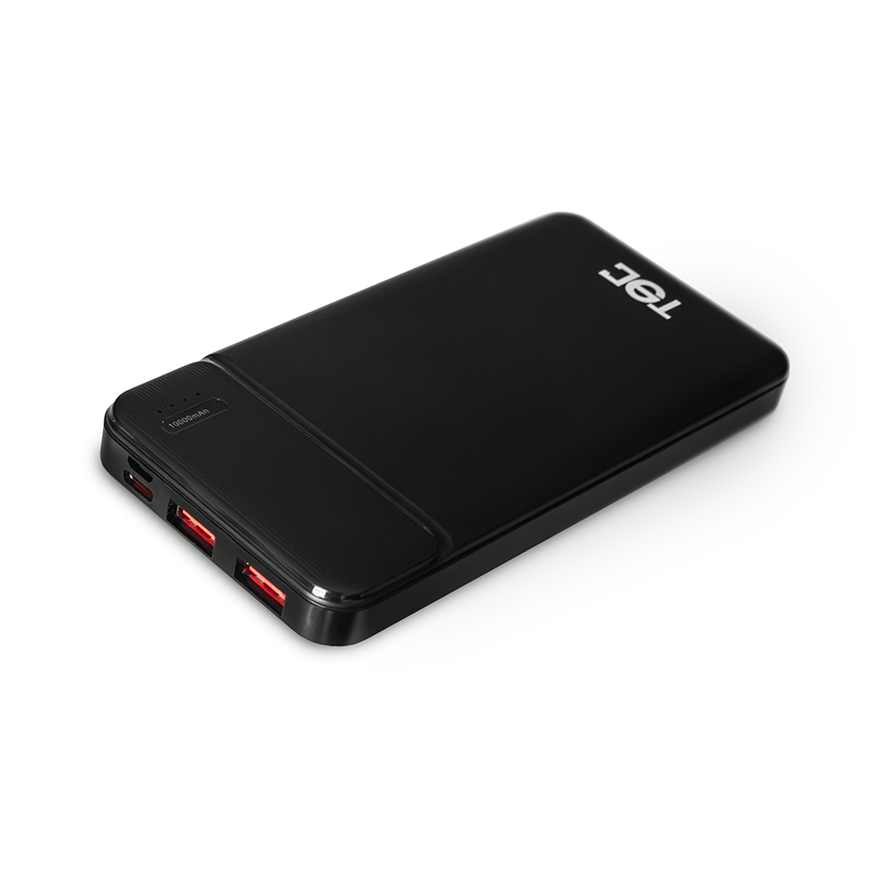 Powerbank PD de 10,000 mAh TECPOWER X10 Negro (2 USB-A y USB-C)