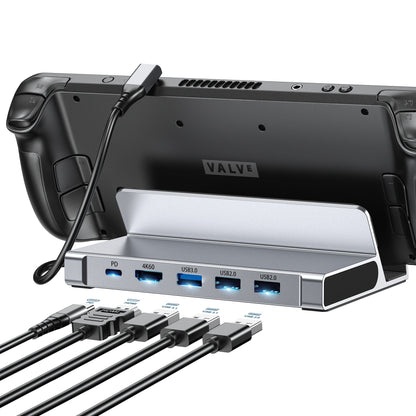 Docking Station USB-C 5 en 1 HUB Gaming HDMI 4K 60Hz 100W Steam Deck