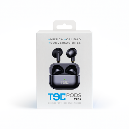 Audífonos Inalámbricos TECPODS T20 + Negro