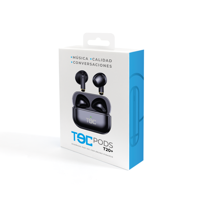 Audífonos Inalámbricos TECPODS T20 + Negro
