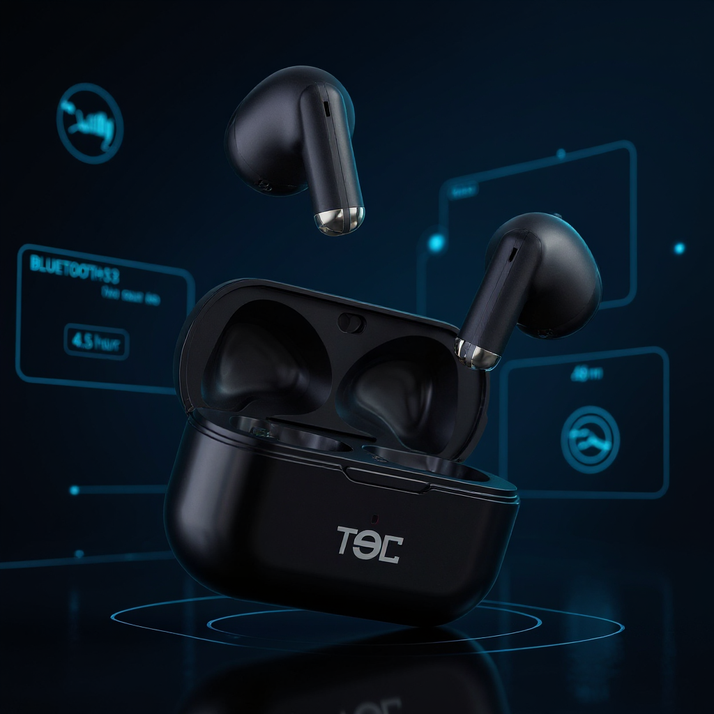 Audífonos Inalámbricos TECPODS T20 + Negro