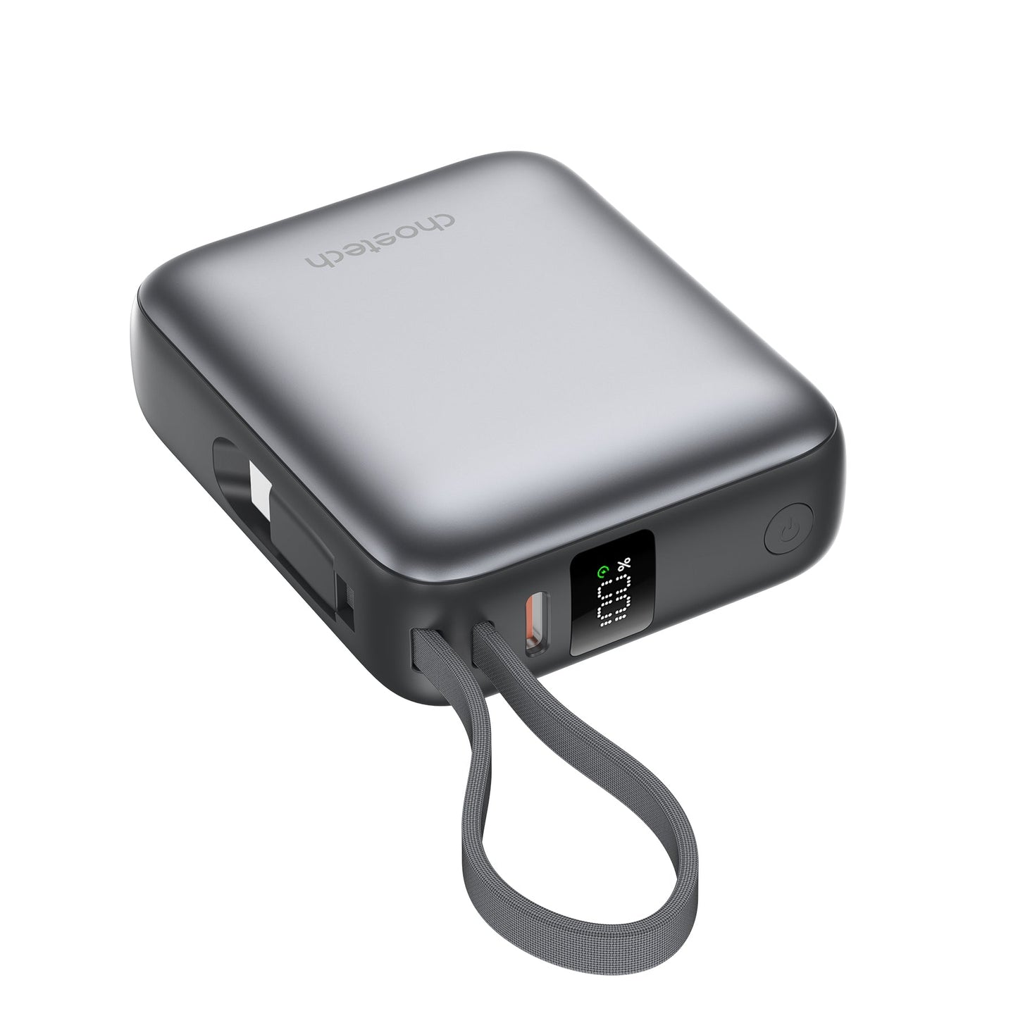 Power Bank Choetech 10000mAh 35W Mini Cargador Rápido USB-C Gris