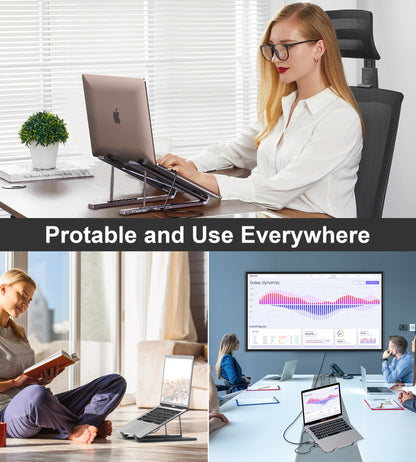 Docking Station con Soporte para Laptop Choetech USB-C 7 en 1 Hub