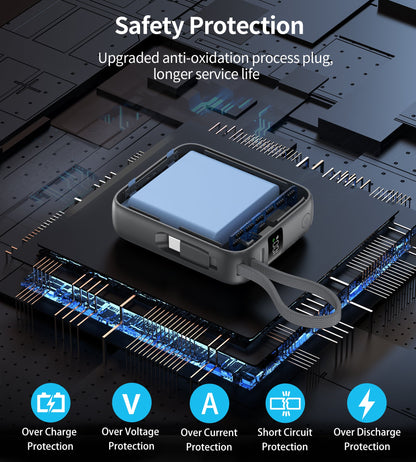 Power Bank Choetech 10000mAh 35W Mini Cargador Rápido USB-C Gris