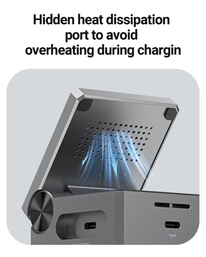 Cargador Inalámbrico Acefast 3 en 1 Cubo Rubik iPhone,Watch y Airpods