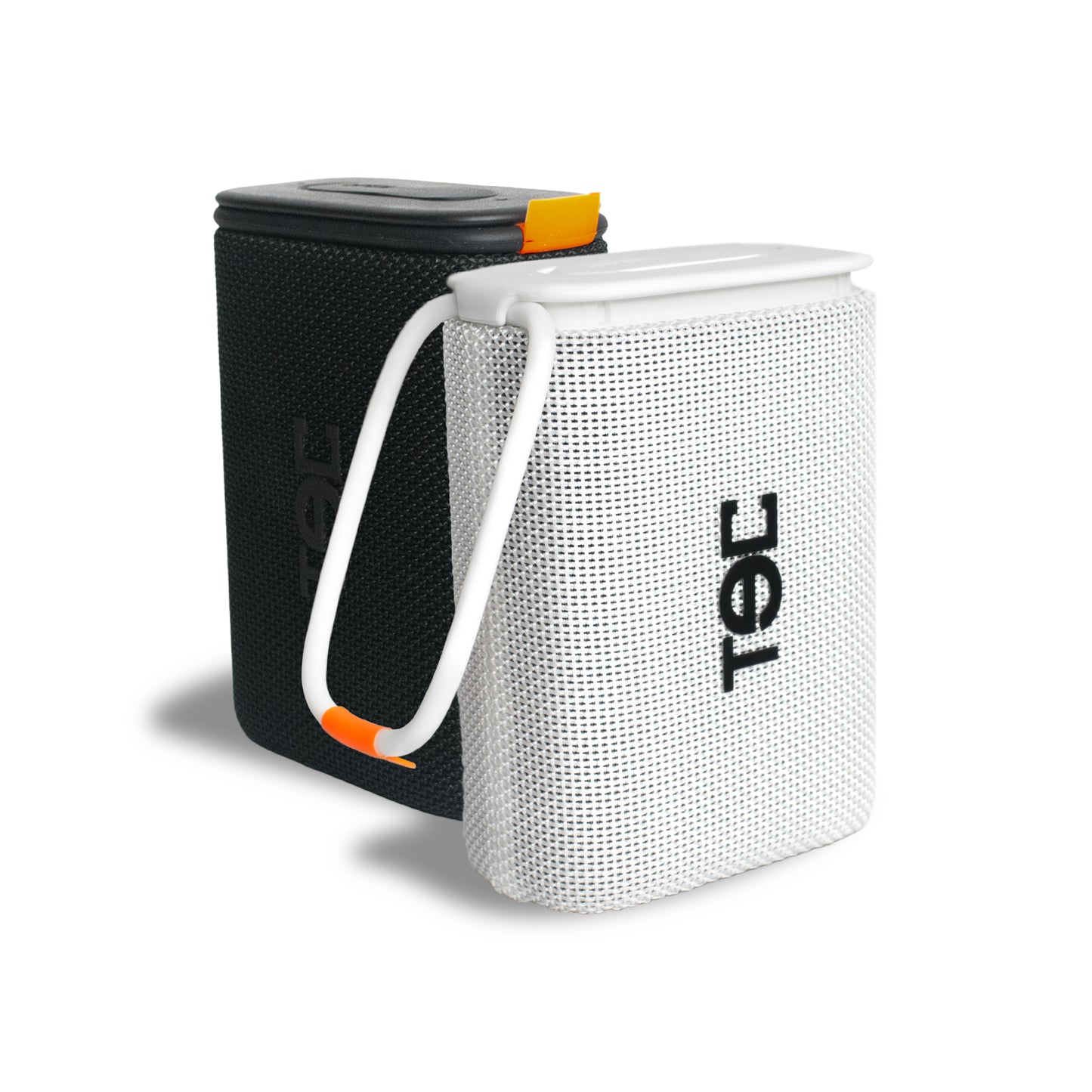 2 Parlantes Bluetooth TecFlow Blanco y Negro