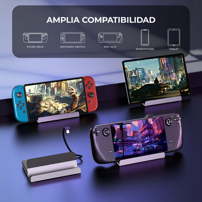Docking Station USB-C 5 en 1 HUB Gaming HDMI 4K 60Hz 100W Steam Deck