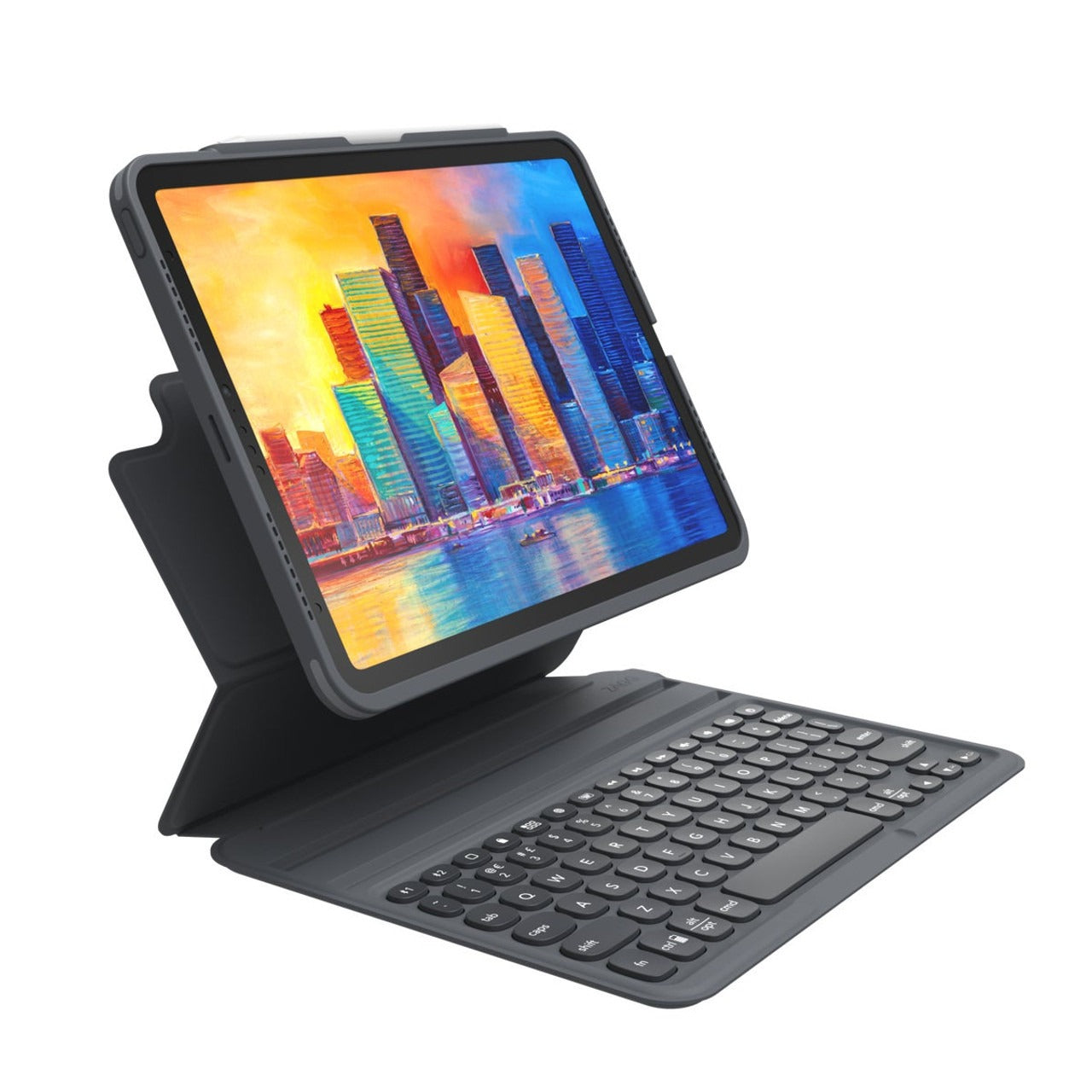 Teclado y Case ZAGG Pro Keys Retroiluminado para iPad Air 10.9'' (4a y 5a Gen) y iPad Air 11'' (M2) - Negro/Gris