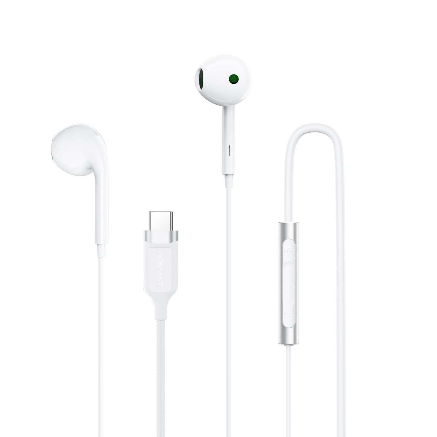 Audífonos Acefast USB-C Semi-Intraauriculares con Micrófono