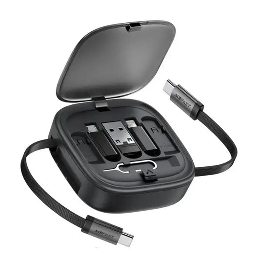 Kit de Viaje Acefast Multifuncional con Cable Retráctil