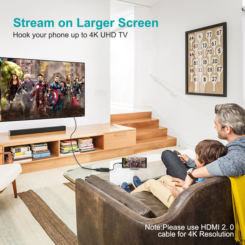 Adaptador USB-C a HDMI 4K 60Hz Choetech Thunderbolt 3 Laptop y Mac