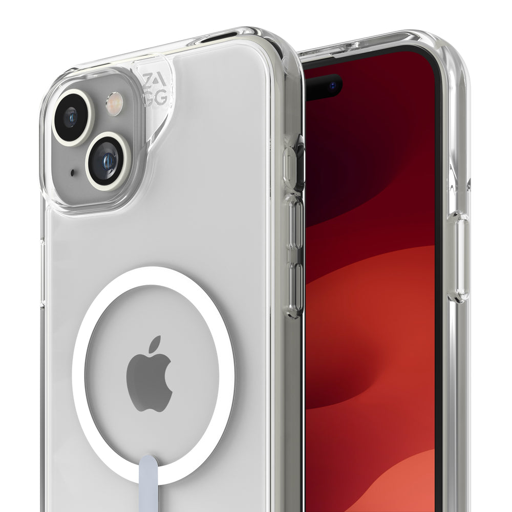 Case ZAGG Crystal Palace Snap para iPhone 15 Plus / 14 Plus compatible con MagSafe - Transparente
