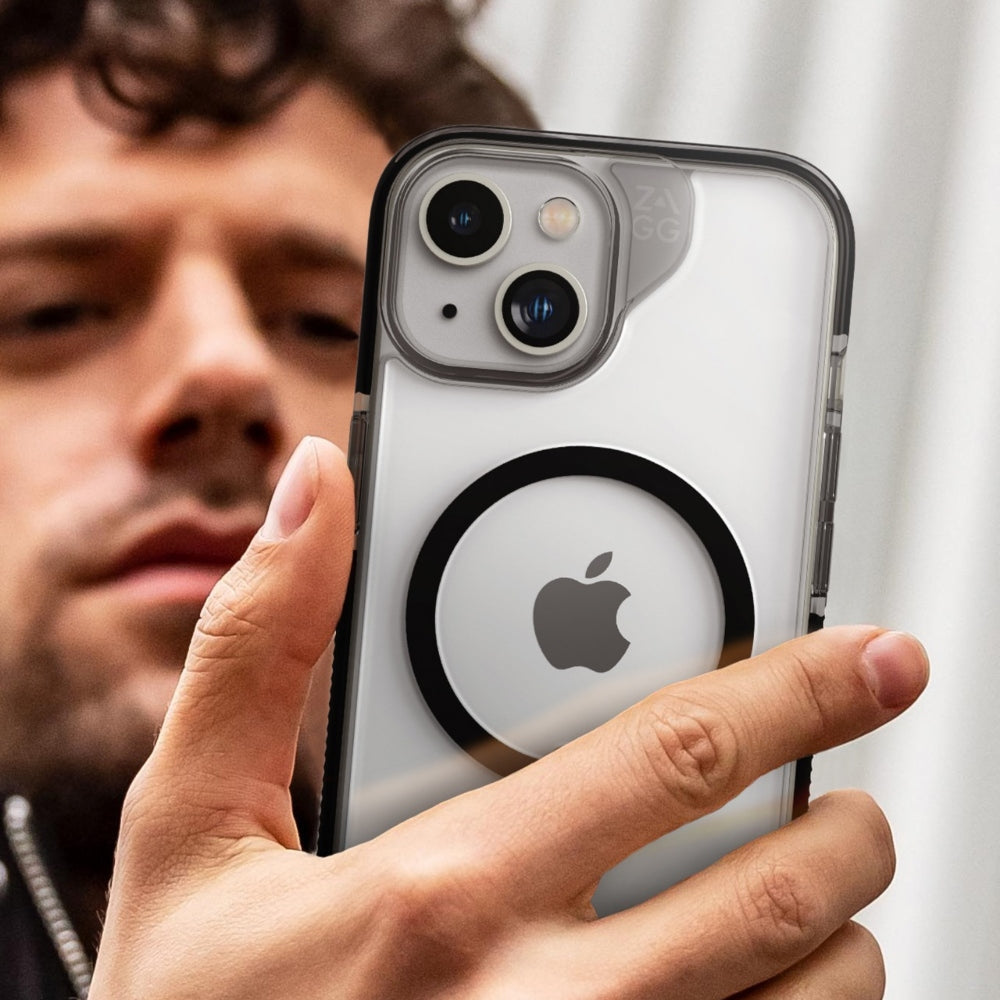 Case ZAGG Santa Cruz Snap para iPhone 15 / 14 / 13 compatible con MagSafe - Negro