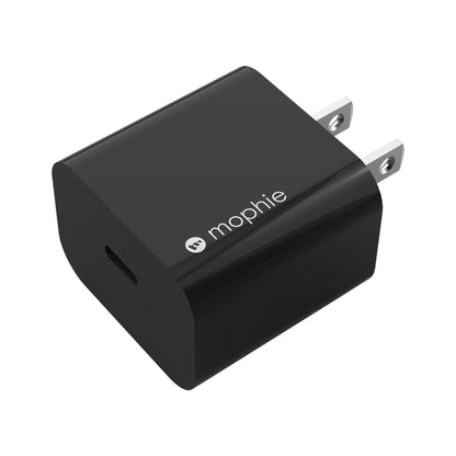 Cargador de Pared mophie con puerto USB-C PD de 20W para celulares y tabletas - Negro