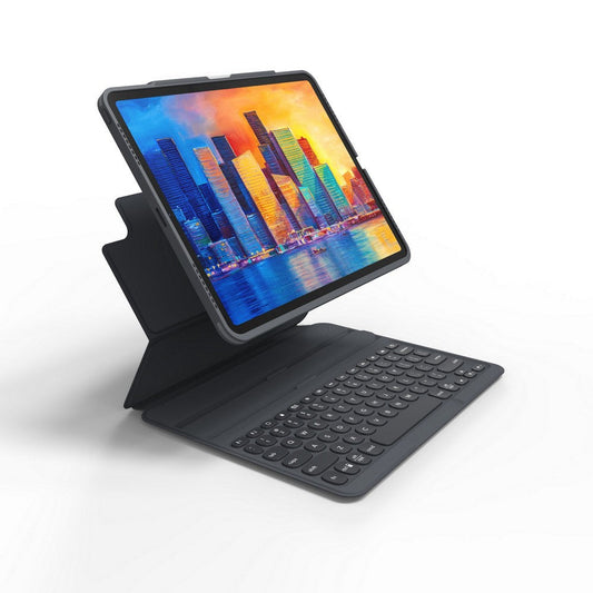 Teclado con Funda ZAGG Pro Keys Retroiluminado para iPad Pro 12.9'' (3a, 4a, 5a Y 6a Gen), iPad Air 13'' (M2) - Negro/Gris