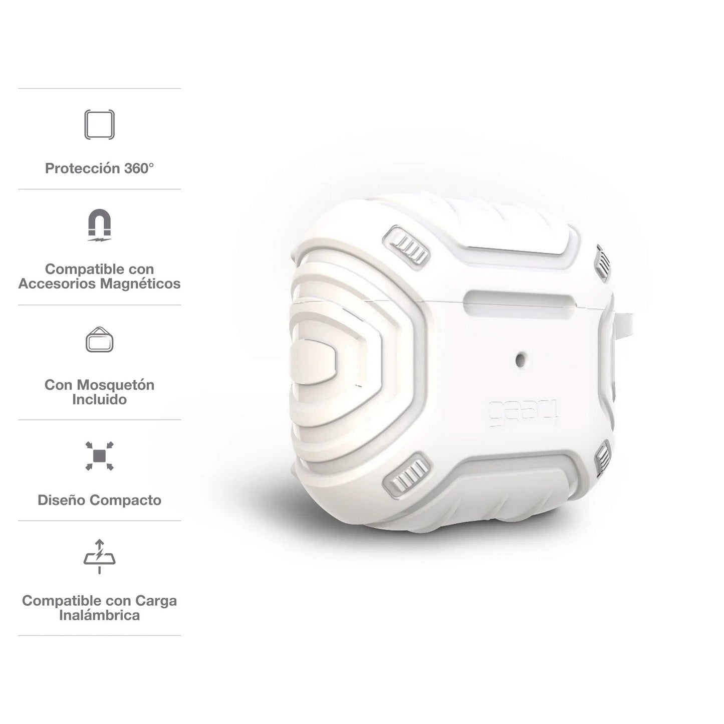 Case Gear4 Apollo Snap para Airpods 3 - Blanco