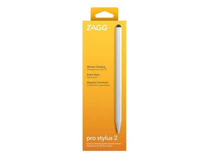 Lápiz Óptico Pro Stylus 2 Zagg para iPad con carga inalámbrica Color Blanco