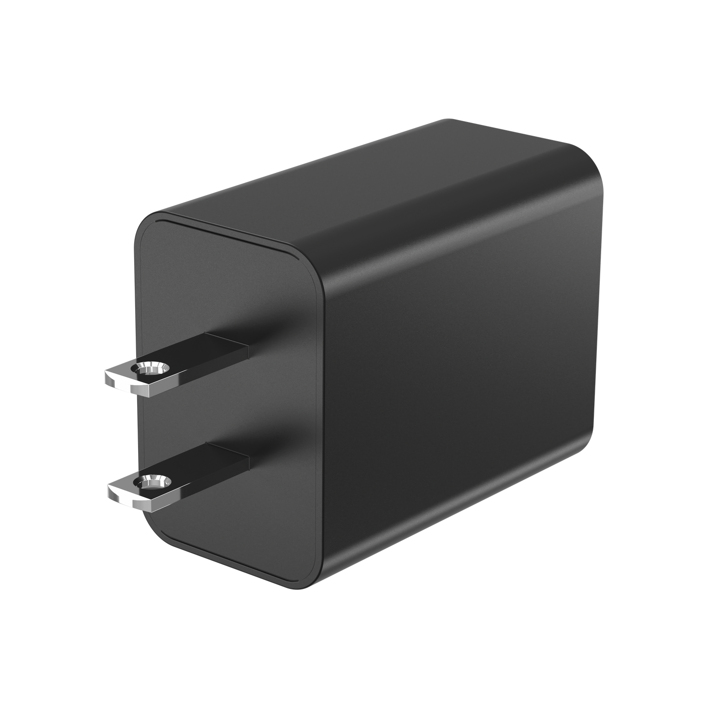 Cargador de pared mophie de 30W PD con puertos USB-C y USB-A Negro