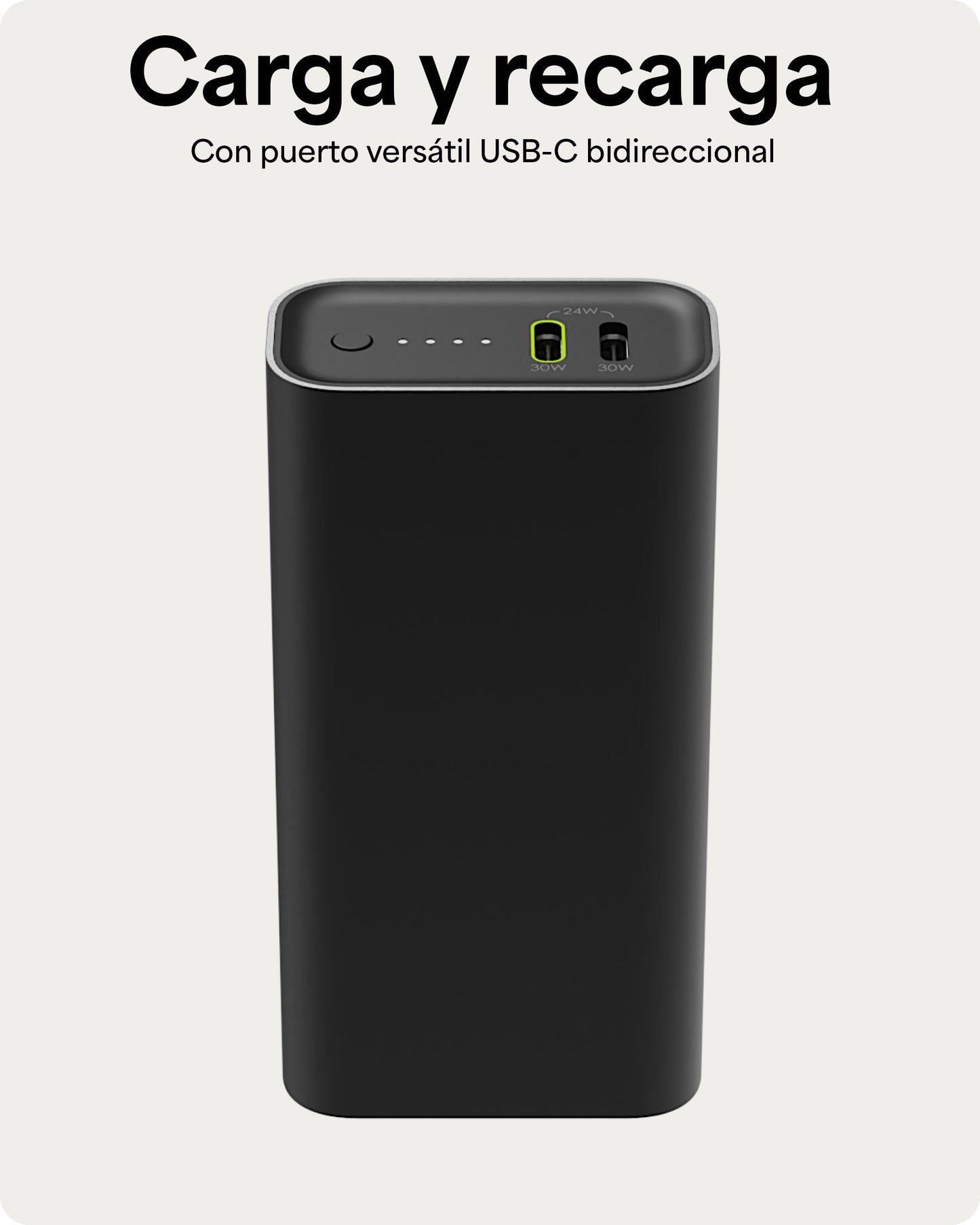 Batería Portátil Powerstation Universal 10k - Power Bank USB-C (Gen 3)