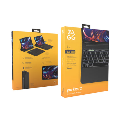 Teclado con Funda ZAGG Pro Keys 2 para iPad Pro 13 (M4) Inalámbrico
