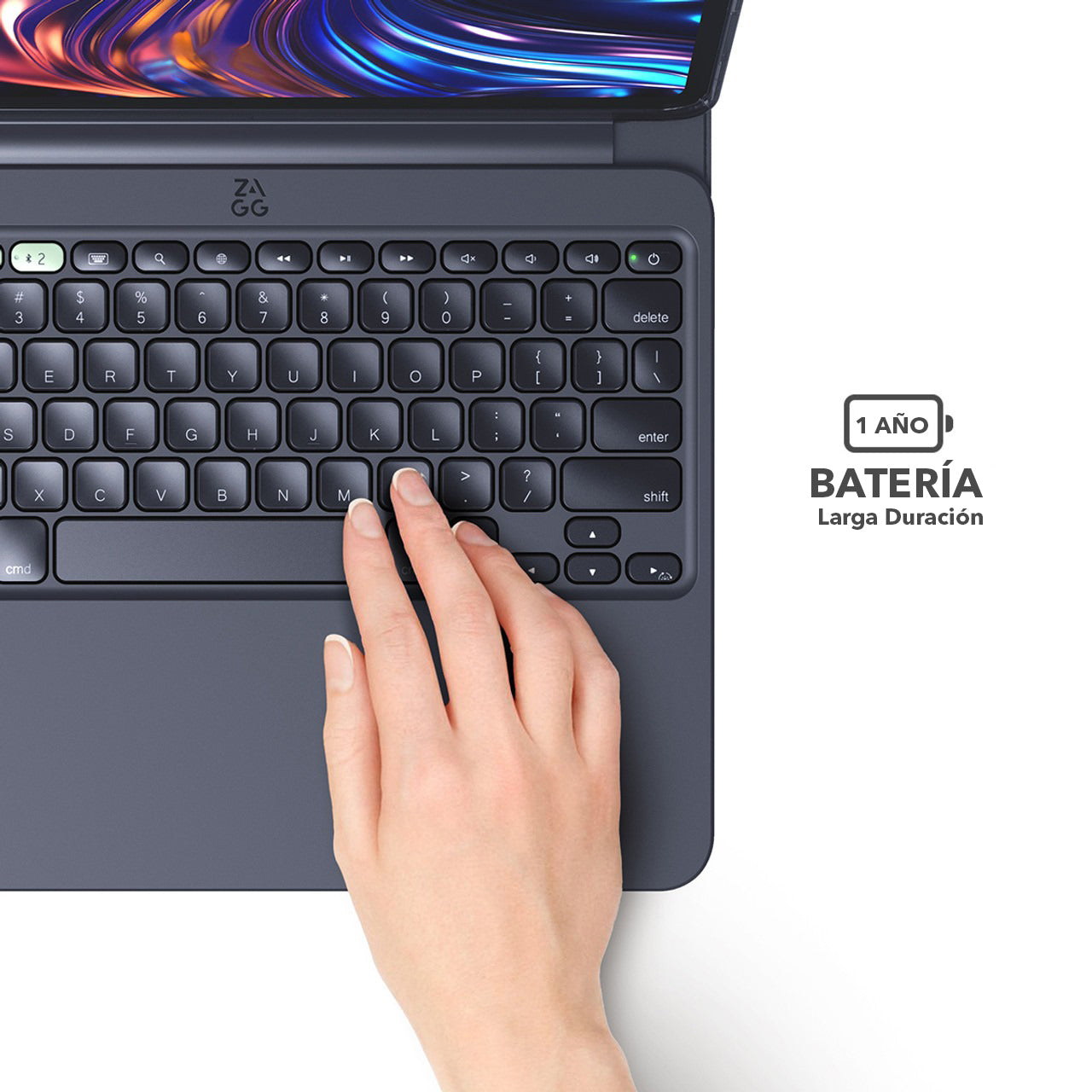 Teclado con Funda ZAGG Pro Keys 2 para iPad Pro 13 (M4) Inalámbrico