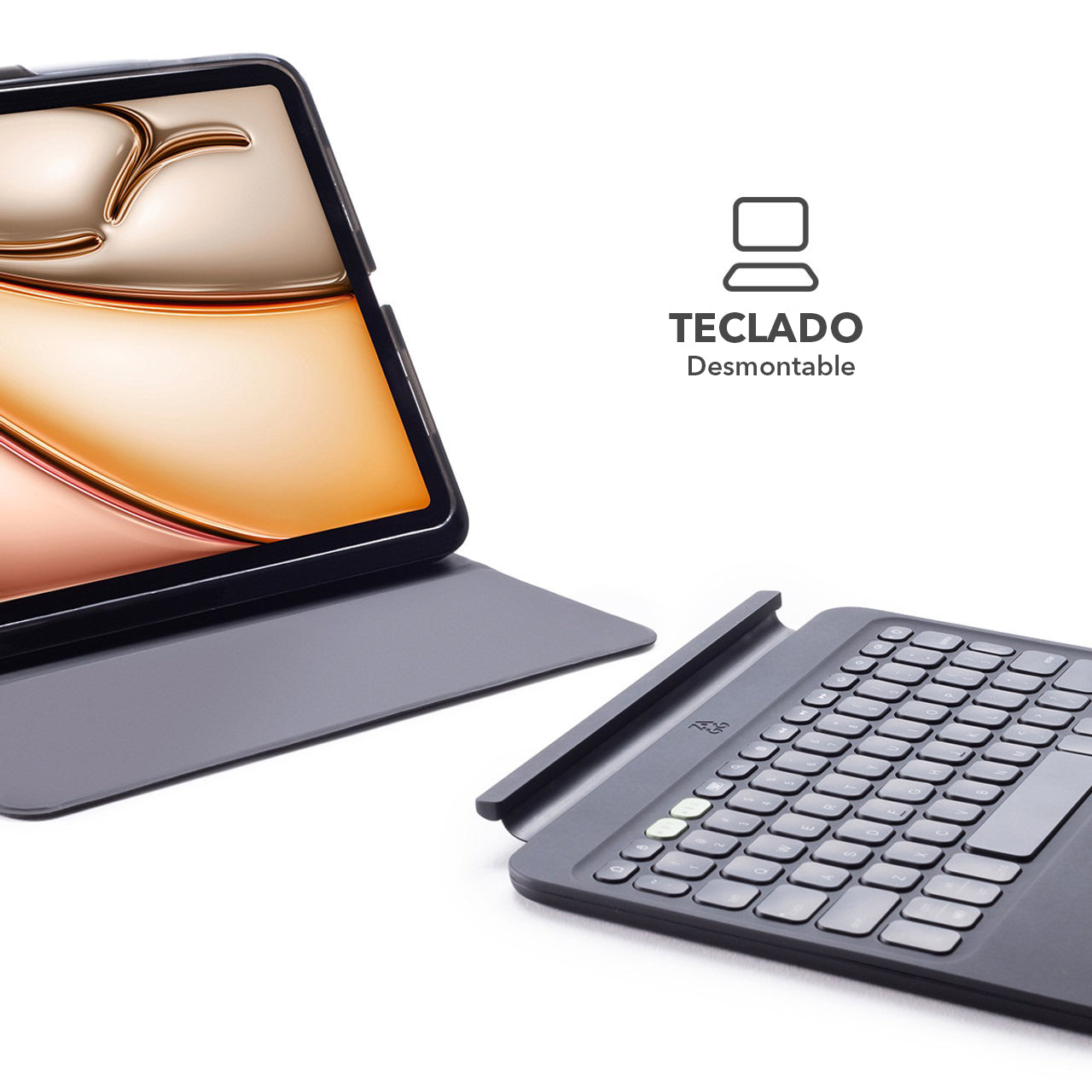 Teclado con Funda ZAGG Pro Keys 2 para iPad Air 13 (M2, M3) Inalámbrico