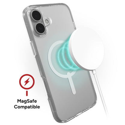 Case ZAGG Crystal Palace Snap para iPhone 16 Plus compatible con Magsafe - Transparente