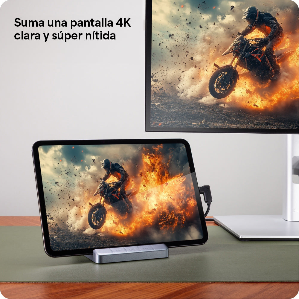 Hub adaptador ZAGG 6 puertos: HDMI, USB-C PD, USB-A, tarjetas SD/micro, audio jack