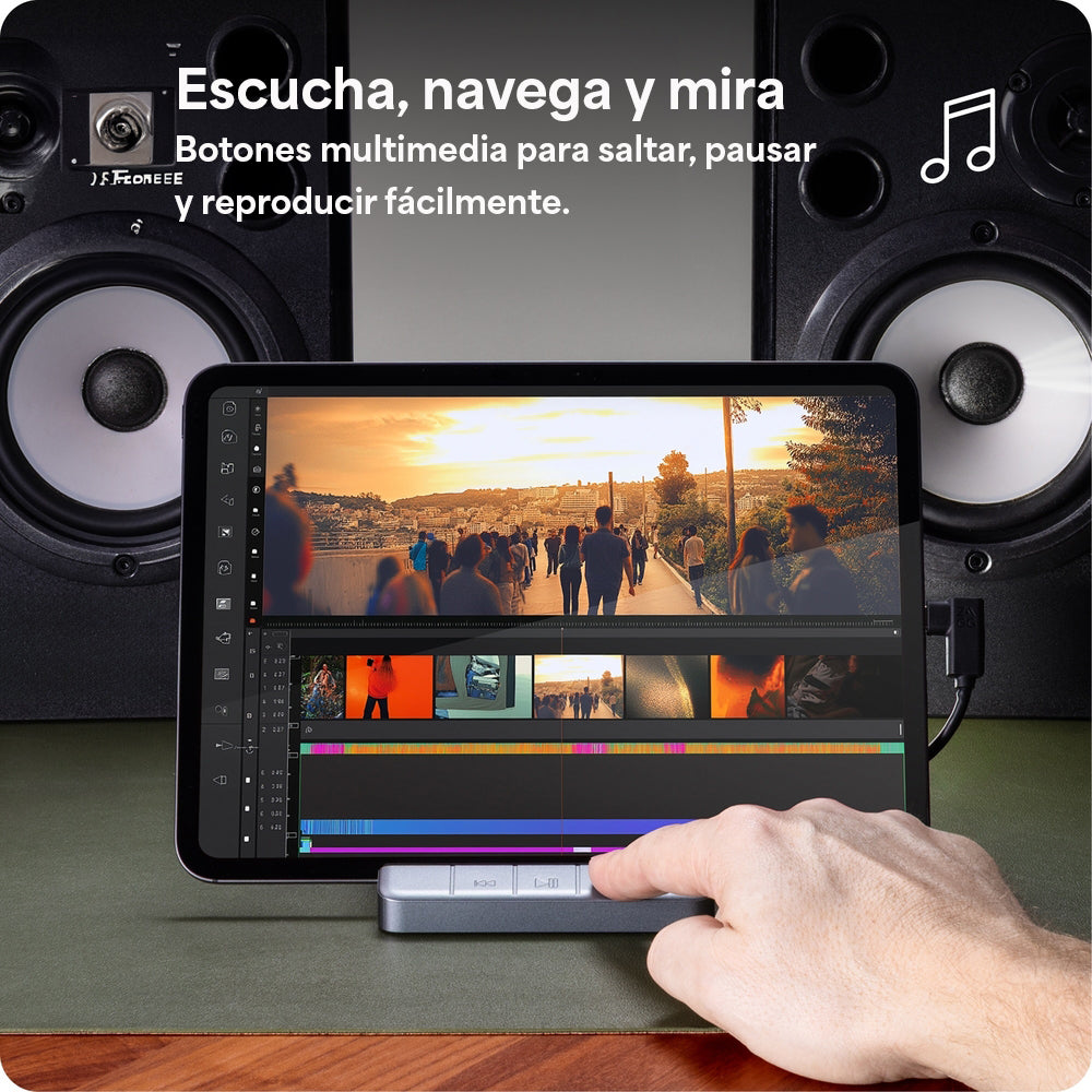 Hub adaptador ZAGG 6 puertos: HDMI, USB-C PD, USB-A, tarjetas SD/micro, audio jack