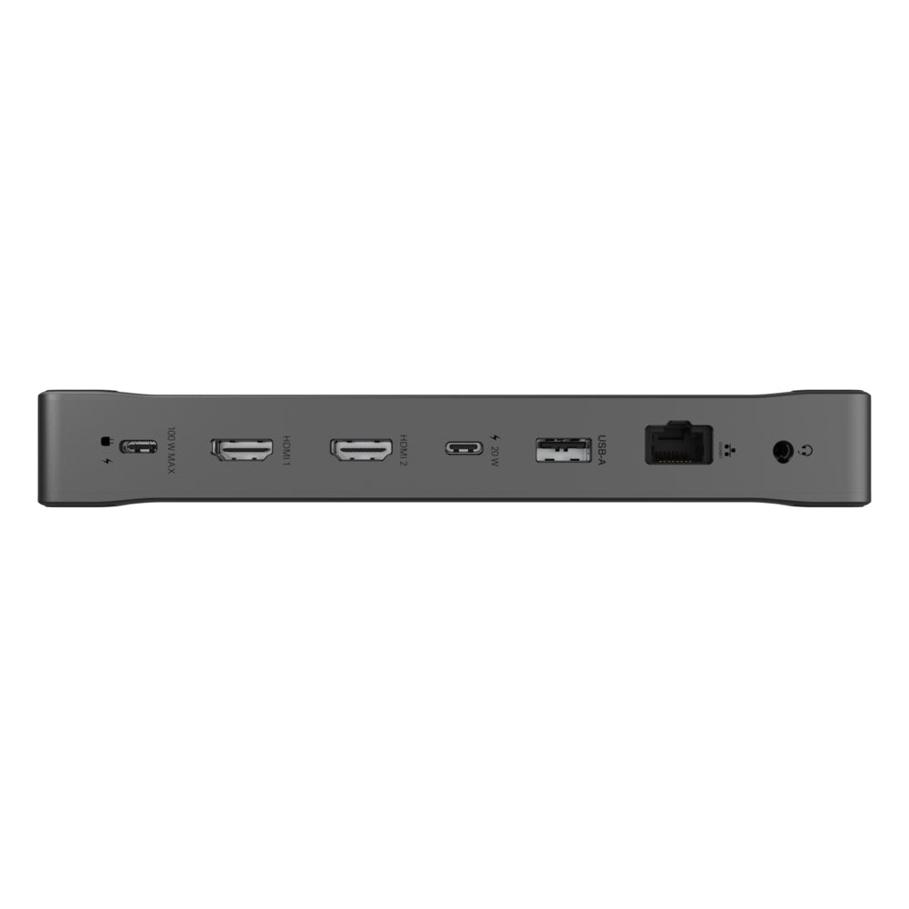 Hub adaptador ZAGG 9 puertos: 2 USB-C, 2 HDMI 4K, Ethernet, USB-A, SD/MicroSD, 1 cable USB-C integrado