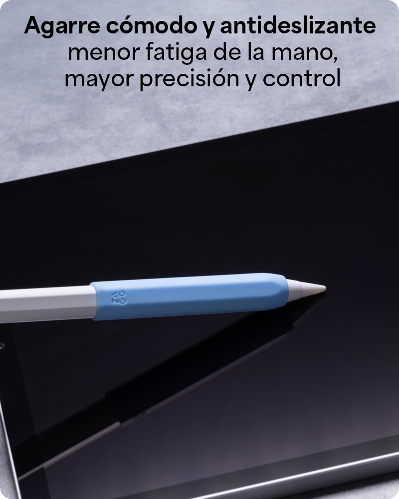 Grip de silicona ZAGG para Apple Pencil - set de 2 unidades color Azul/Gris