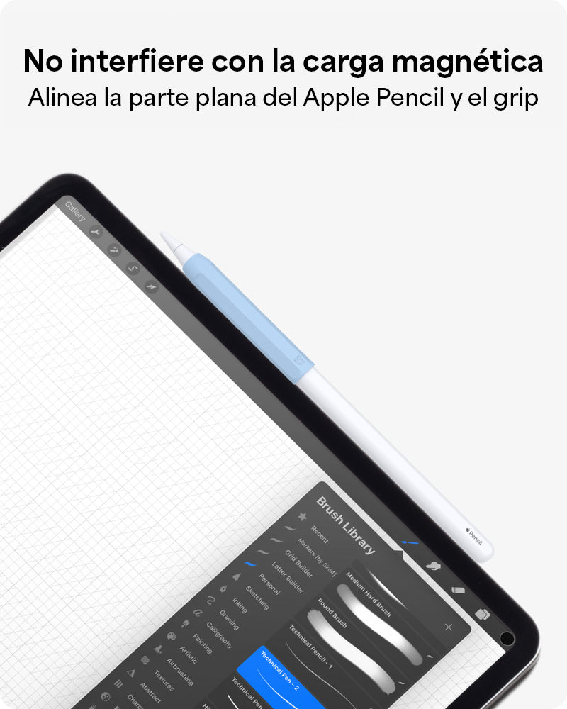 Grip de silicona ZAGG para Apple Pencil - set de 2 unidades color Azul/Gris