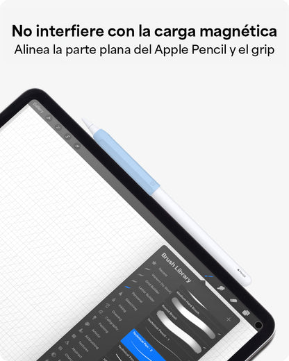 Grip de silicona ZAGG para Apple Pencil - set de 2 unidades color Azul/Gris