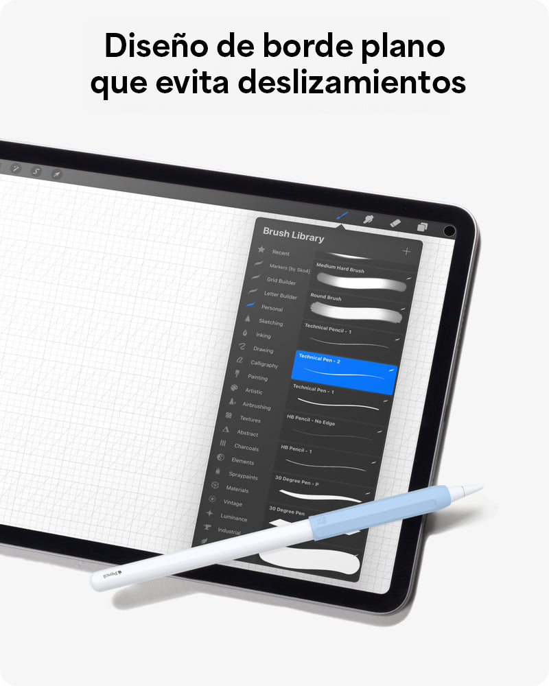 Grip de silicona ZAGG para Apple Pencil - set de 2 unidades color Azul/Gris