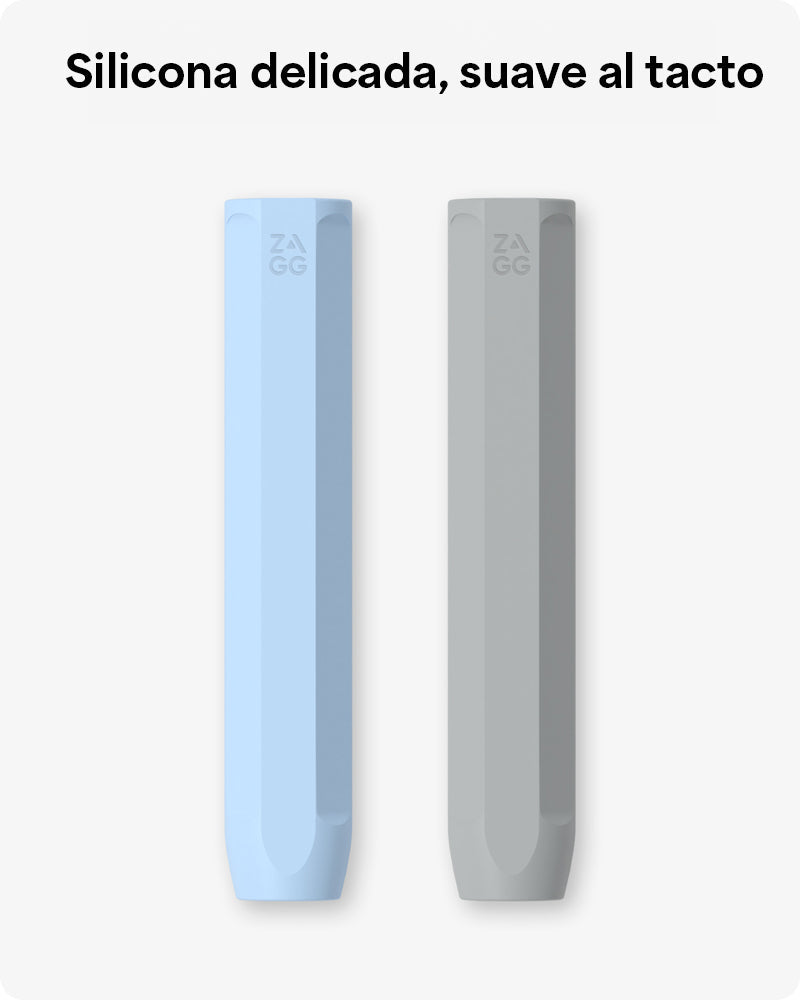 Grip de silicona ZAGG para Apple Pencil - set de 2 unidades color Azul/Gris