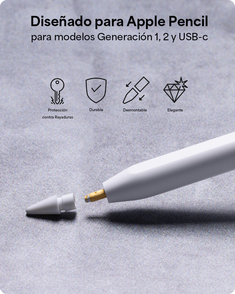 Puntas de respuesto ZAGG para Apple Pencil - set de 4 unidades de colores