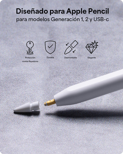 Puntas de respuesto ZAGG para Apple Pencil - set de 4 unidades de colores