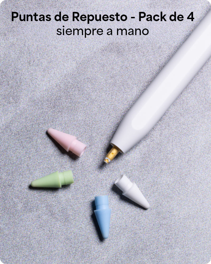 Puntas de respuesto ZAGG para Apple Pencil - set de 4 unidades de colores