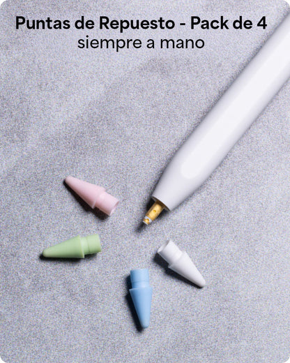 Puntas de respuesto ZAGG para Apple Pencil - set de 4 unidades de colores